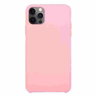 For iPhone 12 Pro Max Solid Silicone Phone Case(Rose Pink)