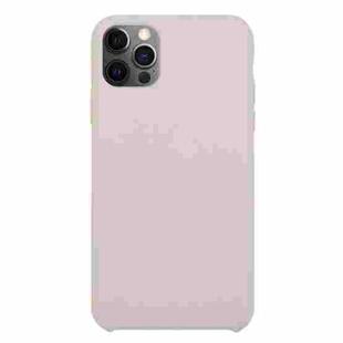 For iPhone 12 Pro Max Solid Silicone Phone Case(Lavender Purple)