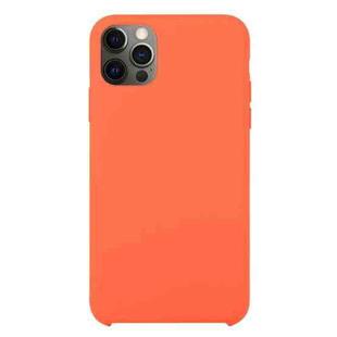 For iPhone 12 Pro Max Solid Silicone Phone Case(Orange)
