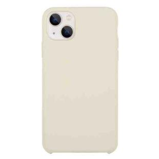 For iPhone 13 mini Solid Silicone Phone Case (Antique White)