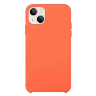 For iPhone 13 mini Solid Silicone Phone Case (Orange)