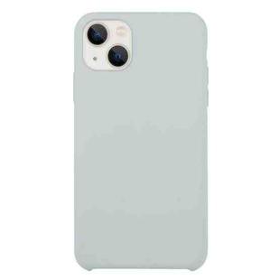 For iPhone 13 mini Solid Silicone Phone Case (Blue Grey)