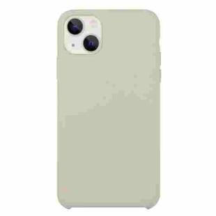 For iPhone 13 Solid Silicone Phone Case(Rock Ash)