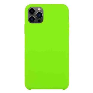 For iPhone 13 Pro Solid Silicone Phone Case (Dark Green)