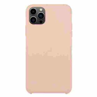 For iPhone 13 Pro Solid Silicone Phone Case (Sand Pink)