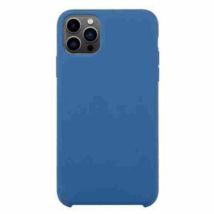 For iPhone 13 Pro Solid Silicone Phone Case (Sea Blue)