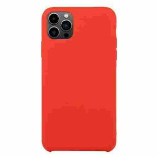 For iPhone 13 Pro Max Solid Silicone Phone Case (China Red)