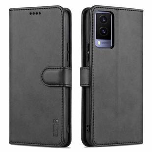For vivo Y71t / V21e 5G AZNS Skin Feel Calf Texture Horizontal Flip Leather Phone Case(Black)