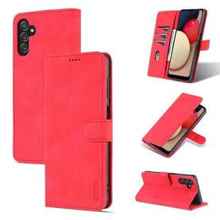 For Samsung Galaxy A13 5G AZNS Skin Feel Calf Texture Horizontal Flip Leather Phone Case(Red)