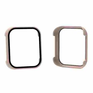 For OPPO Watch 2 42mm PC + Tempered Glass Watch Protective Case(Pink)