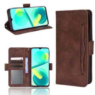 For Oukitel C25 Skin Feel Calf Pattern Leather Phone Case(Brown)