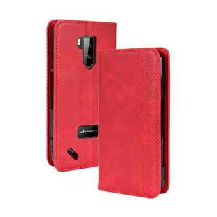 For Ulefone Armor X9 Magnetic Buckle Retro Texture Leather Case(Red)