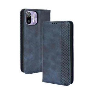 For Ulefone Note 6 / Note 6P Magnetic Buckle Retro Texture Leather Case(Blue)