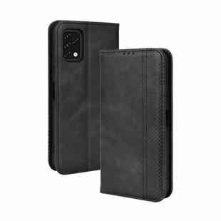 For Umidigi Power 5S Magnetic Buckle Retro Texture Leather Case(Black)