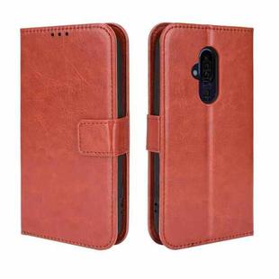 For Fujitsu F52B JP Retro Crazy Horse Texture Leather Phone Case(Brown)