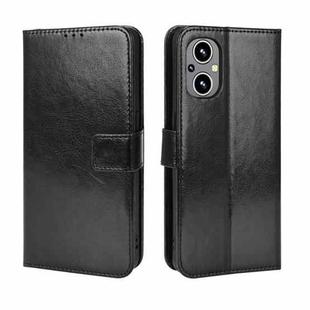 For OnePlus Nord N20 5G Retro Crazy Horse Texture Leather Phone Case(Black)