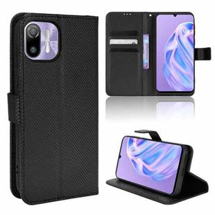For Ulefone Note 6/ Note 6P Diamond Texture Leather Phone Case(Black)