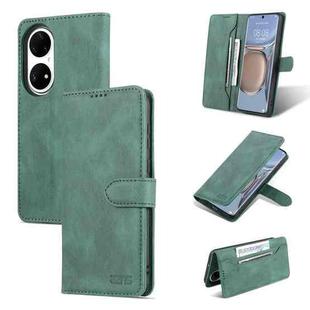 For Huawei P50 AZNS Dream II Skin Feel Horizontal Flip Leather Case(Green)