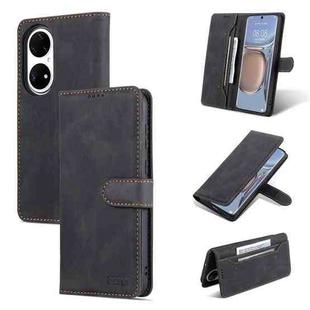 For Huawei P50 Pro AZNS Dream II Skin Feel Horizontal Flip Leather Case(Black)