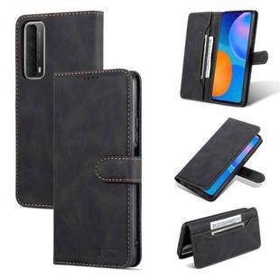 For Huawei P smart 2021 / Enjoy 20 SE / Y7a AZNS Dream II Skin Feel Horizontal Flip Leather Case(Black)