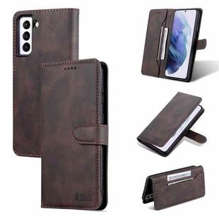 For Samsung Galaxy S21 FE 5G AZNS Dream II Skin Feel Horizontal Flip Leather Case(Coffee)