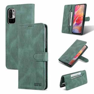 For Xiaomi Poco M3 Pro 5G / Redmi Note 10 5G AZNS Dream II Skin Feel Horizontal Flip Leather Case(Green)