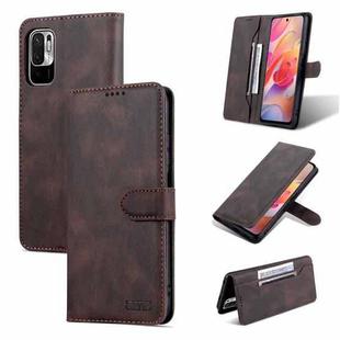 For Xiaomi Poco M3 Pro 5G / Redmi Note 10 5G AZNS Dream II Skin Feel Horizontal Flip Leather Case(Coffee)