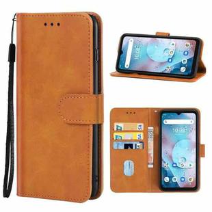 Leather Phone Case For UMIDIGI Bison X10G / X10G NFC(Brown)