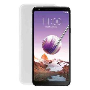 TPU Phone Case For LG Q Stylo 4(Pudding Transparent White)