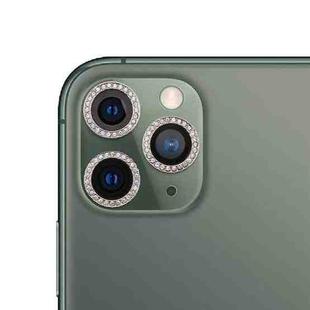 For iPhone 11 Pro / 11 Pro Max / 12 Pro 9H Point Drill Camera Lens Protector Circle(Silver)