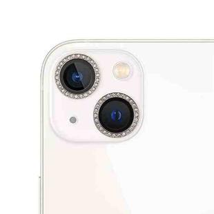 For iPhone 13 9H Point Drill Camera Lens Protector Circle(Silver)