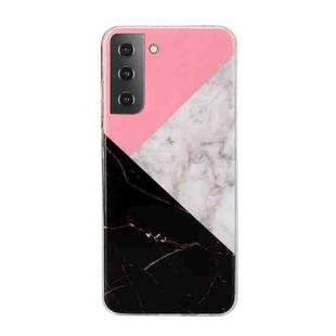 For Samsung Galaxy S22 5G Marble Pattern Soft TPU Phone Case(Tricolor)
