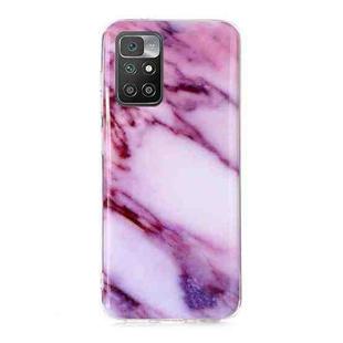 For Xiaomi Redmi 10 Marble Pattern Soft TPU Phone Case(Purple)