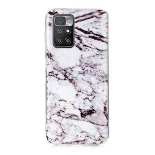 For Xiaomi Redmi 10 Marble Pattern Soft TPU Phone Case(White)