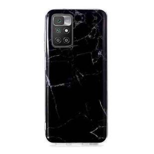 For Xiaomi Redmi 10 Marble Pattern Soft TPU Phone Case(Black)