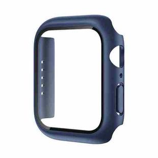 ROCK 2 in 1 PC Frame + Tempered Glass Protector Case For Apple Watch Series 9 / 8 / 7 45mmBlue)