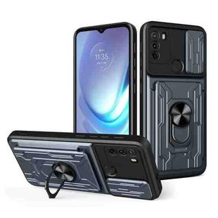 For Motorola Moto G50 Sliding Camshield Card Phone Case(Grey)
