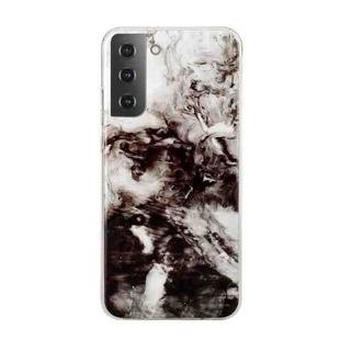 For Samsung Galaxy S22+ 5G Marble Pattern Soft TPU Phone Case(Black White)