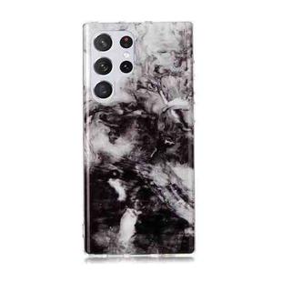For Samsung Galaxy S22 Ultra 5G Marble Pattern Soft TPU Phone Case(Black White)