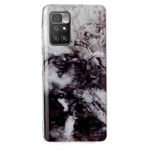 For Xiaomi Redmi 10 Marble Pattern Soft TPU Phone Case(Black White)