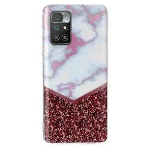 For Xiaomi Redmi 10 Marble Pattern Soft TPU Phone Case(Colorblock)