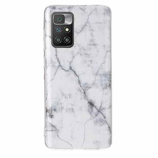 For Xiaomi Redmi 10 Marble Pattern Soft TPU Phone Case(White)