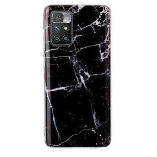 For Xiaomi Redmi 10 Marble Pattern Soft TPU Phone Case(Black)