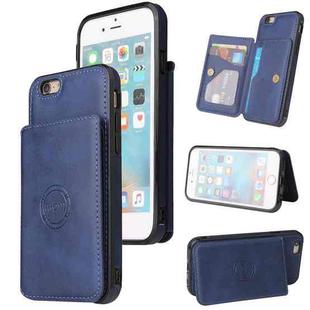 Calf Texture Magnetic Case For iPhone 6s Plus / 6 Plus(Blue)