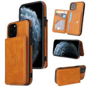 For iPhone 11 Pro Max Calf Texture Magnetic Case (Brown)