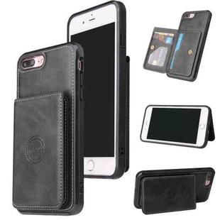 Calf Texture Magnetic Case For iPhone 8 Plus / 7 Plus(Black)