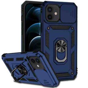 For iPhone 12 / 12 Pro Sliding Camshield Holder Phone Case(Blue)