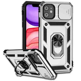 For iPhone 11 Sliding Camshield Holder Phone Case (Silver)