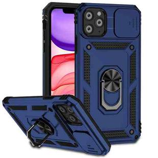 For iPhone 11 Pro Max Sliding Camshield Holder Phone Case (Blue)