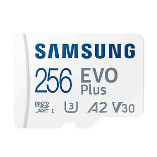 Original Samsung EVO Plus Micro SD Memory Card (2021), Capacity:256GB(White Blue)